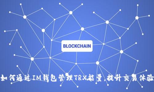 如何通过IM钱包管理TRX能量，提升交易体验